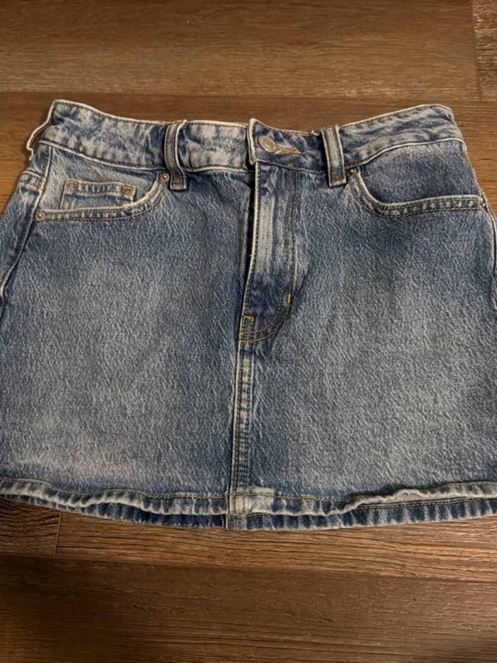 Classic Blue Denim Mini Skirt